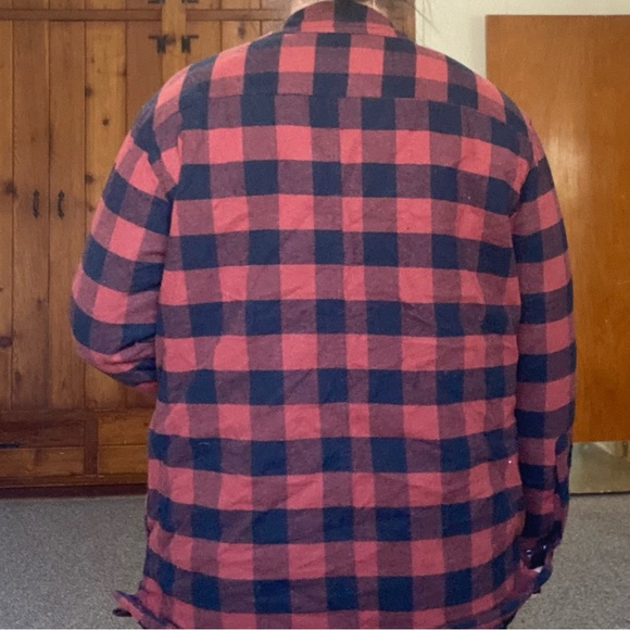 Flannel Coat Vintage Like New Great Condition red and black work sport - Picture 5 of 10